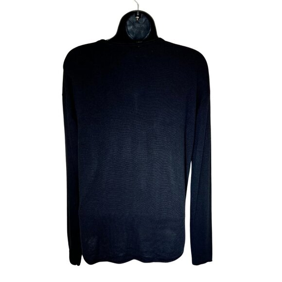 Rachel Zoe [Small] Basketball LOVE Cashmere-blend Black Sweater - EUC - Picture 6 of 6